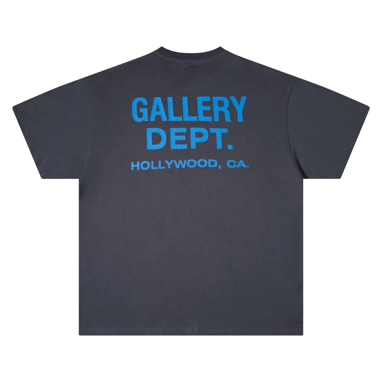 p90 650#Gallery Dept New new color matching classic basic letter LOGO basic slogan round neck short-sleeved T-shirt pure cotton Tee gray black light gray pink orange S～XL